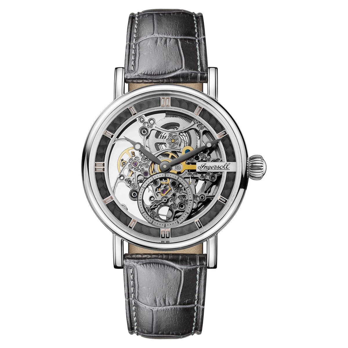 Ingersoll | Herald automatic black leather 40mm dial | I00402