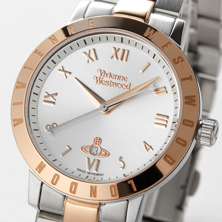 Vivienne Westwood | Bloomsbury two tone rose gold 34mm dial | VV152RSSL
