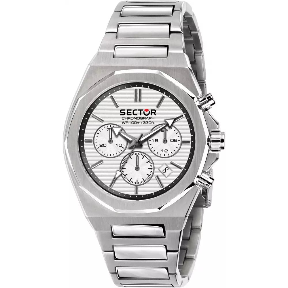 Sector | 960 Chronograph white dial silver stainless steel | R3273628004