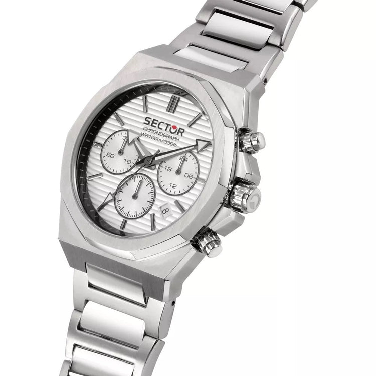 Sector | 960 Chronograph white dial silver stainless steel | R3273628004