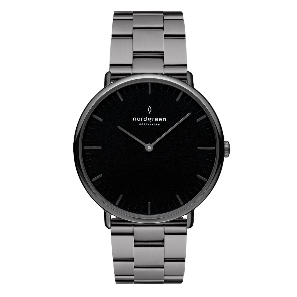 Nordgreen | Native Gun Metal black 40mm dial  | NR40GM3LGUBL