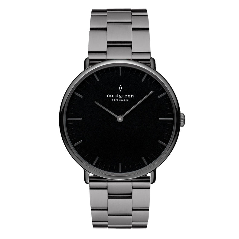 Nordgreen | Native Gun Metal black 40mm dial  | NR40GM3LGUBL