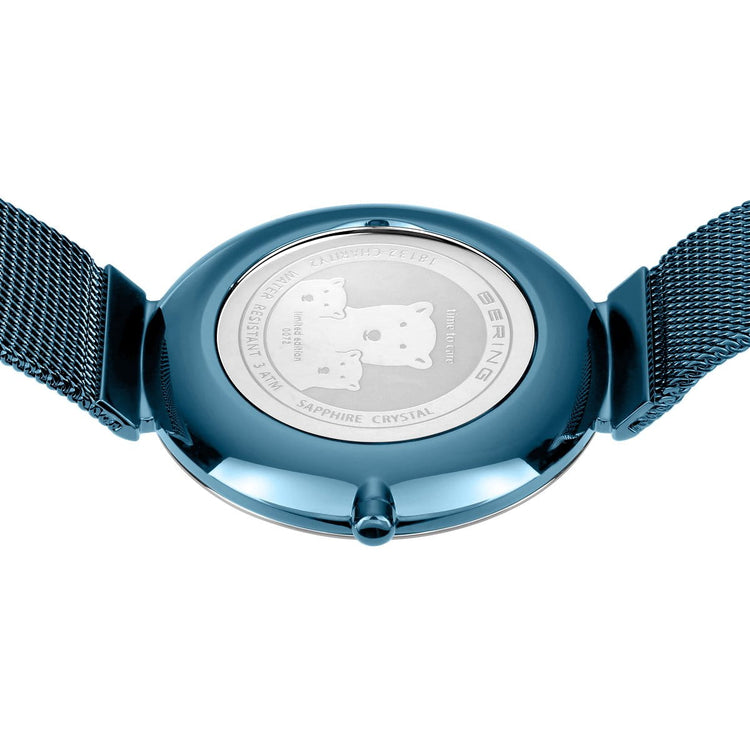 Bering | Charity blue 32mm dial blue milanese strap | 18132-Charity1