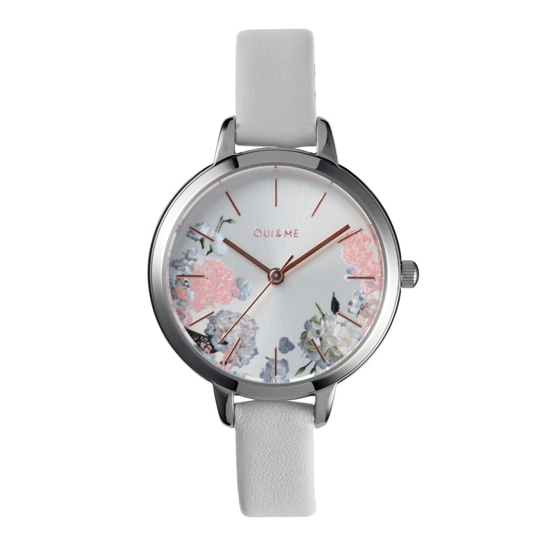 Oui&Me | Petite Fleurette floral chalk blue 32mm dial | ME010098