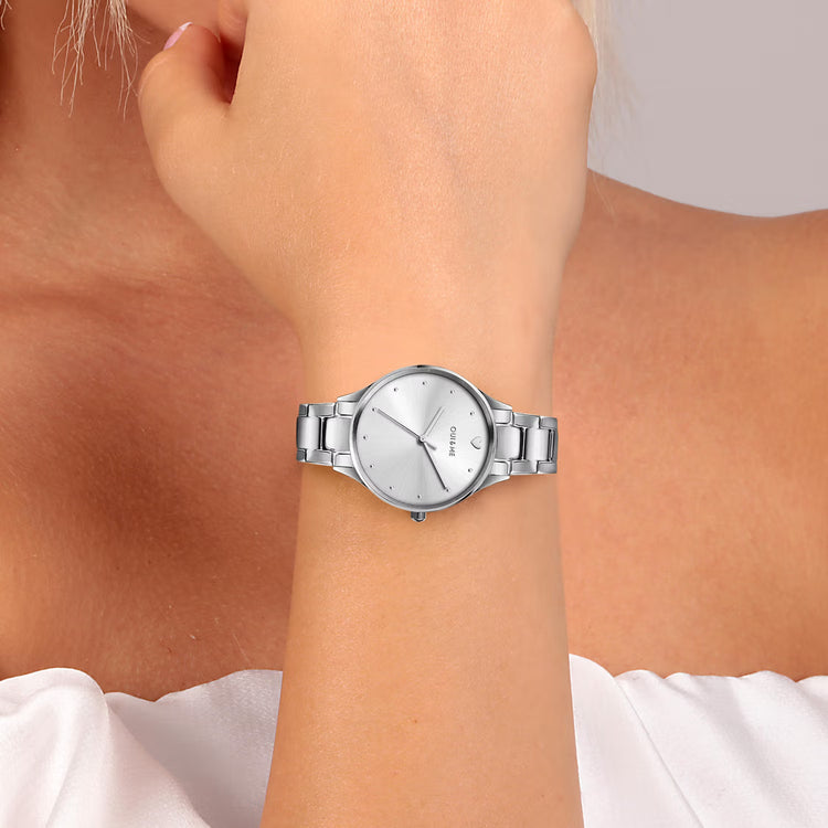 Oui&Me | Petite Bichette silver bracelet 32mm silver dial | ME010157