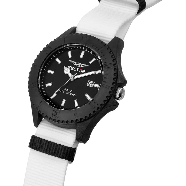 Sector | Save the ocean white nato fabric | R3251539003