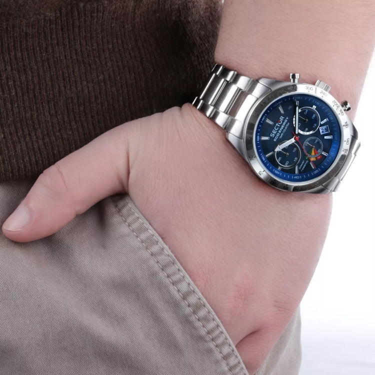 Sector | 695 Solar sport multifunction blue stainless steel | R3273613004