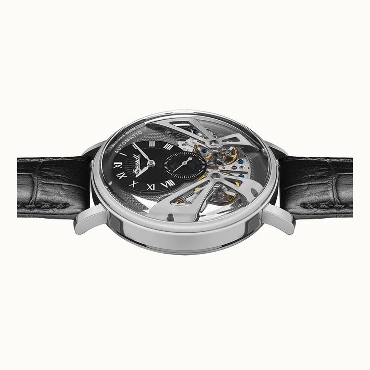 Ingersoll | Tennessee dual rotor 45.5mm grey dial and black leather | I13103
