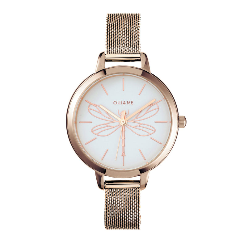 Oui&Me | Petite Amourette Dragonfly Rose Gold Mesh | ME010046