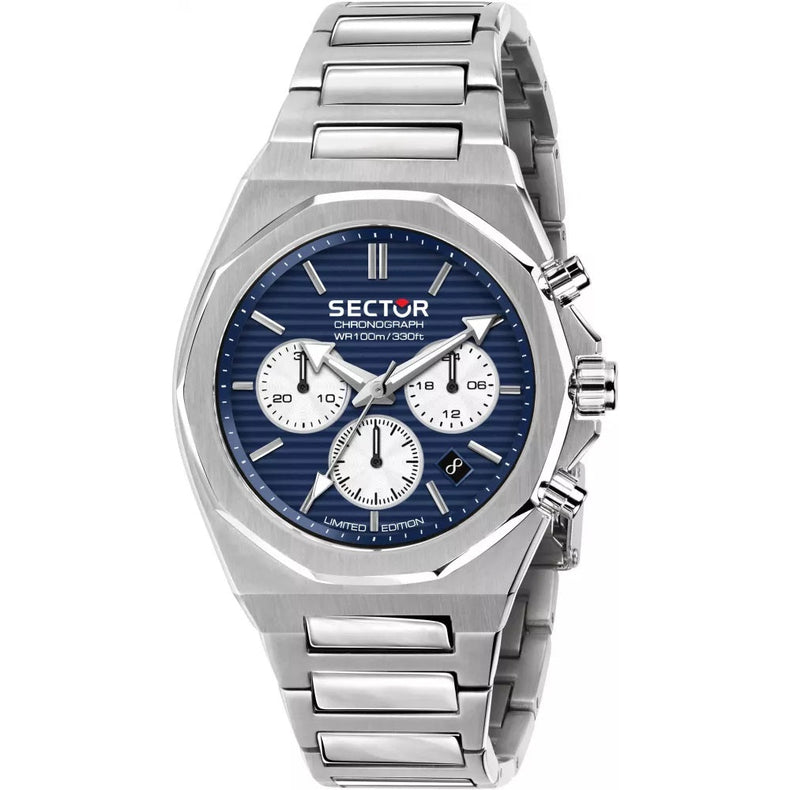 Sector | 960 Chronograph blue dial silver stainless steel | R3273628005