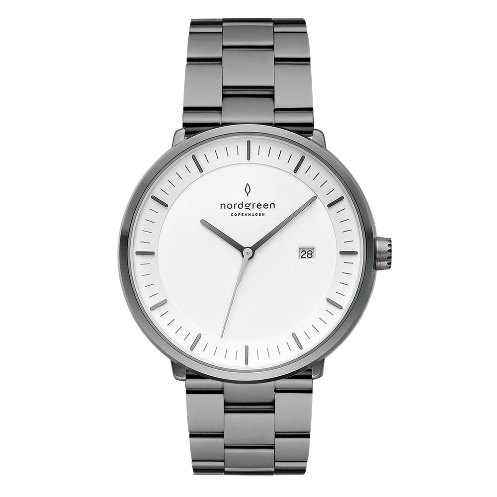 Nordgreen | Philosopher gun metal 40mm white dial | PH40GM3LGUXX