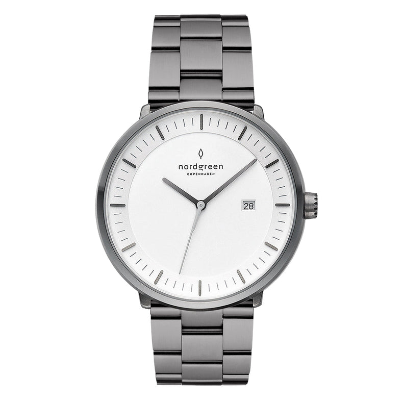 Nordgreen | Philosopher gun metal 40mm white dial | PH40GM3LGUXX
