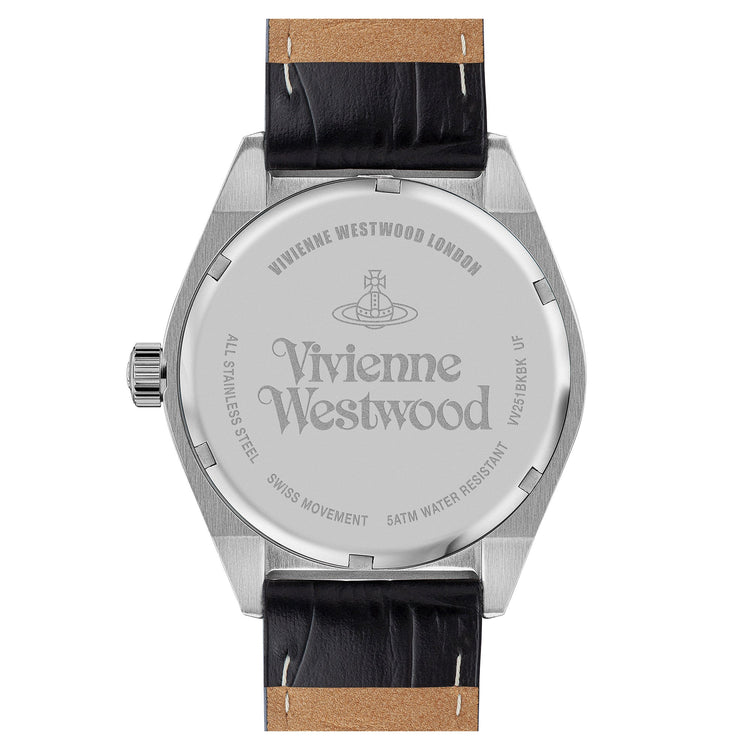 Vivienne Westwood | Sydenham black leather 40mm dial  | VV251BKBK