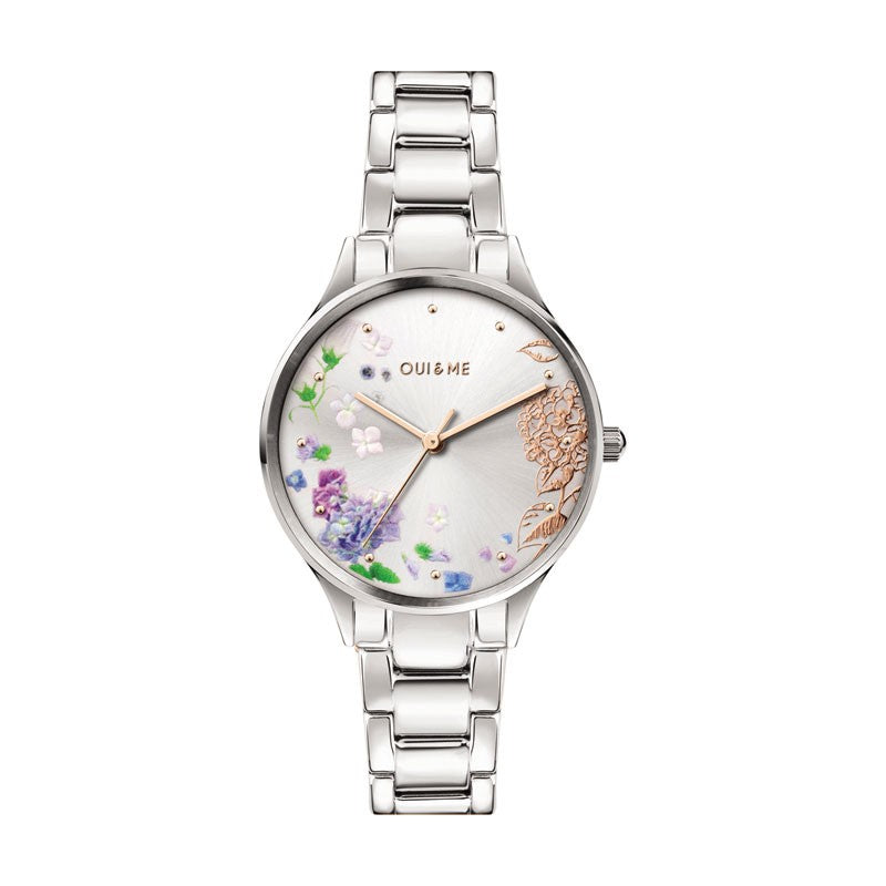 Oui&Me | Petite Bichette Floral Silver Bracelet | ME010216