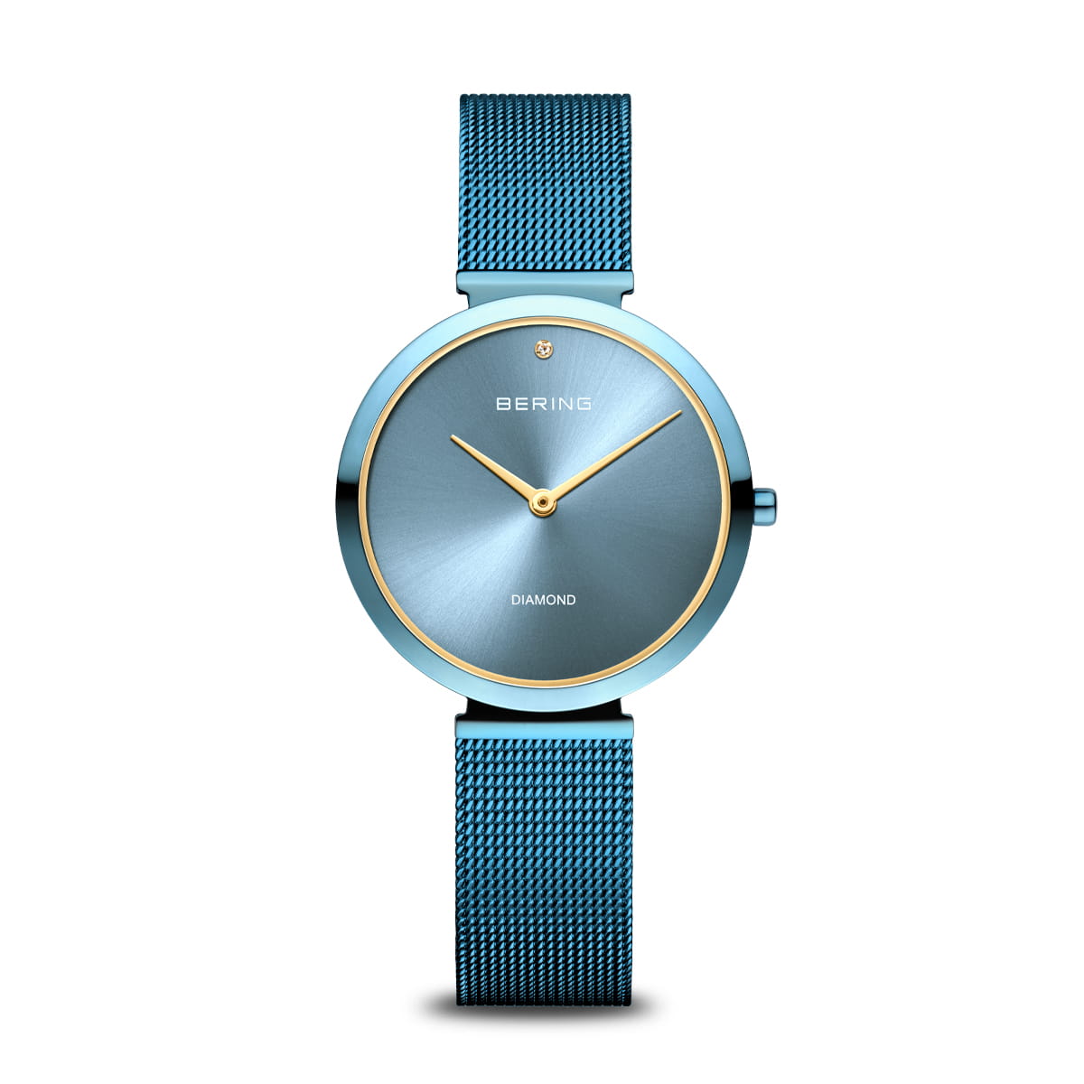 Bering | Charity blue 32mm dial blue milanese strap | 18132-Charity1