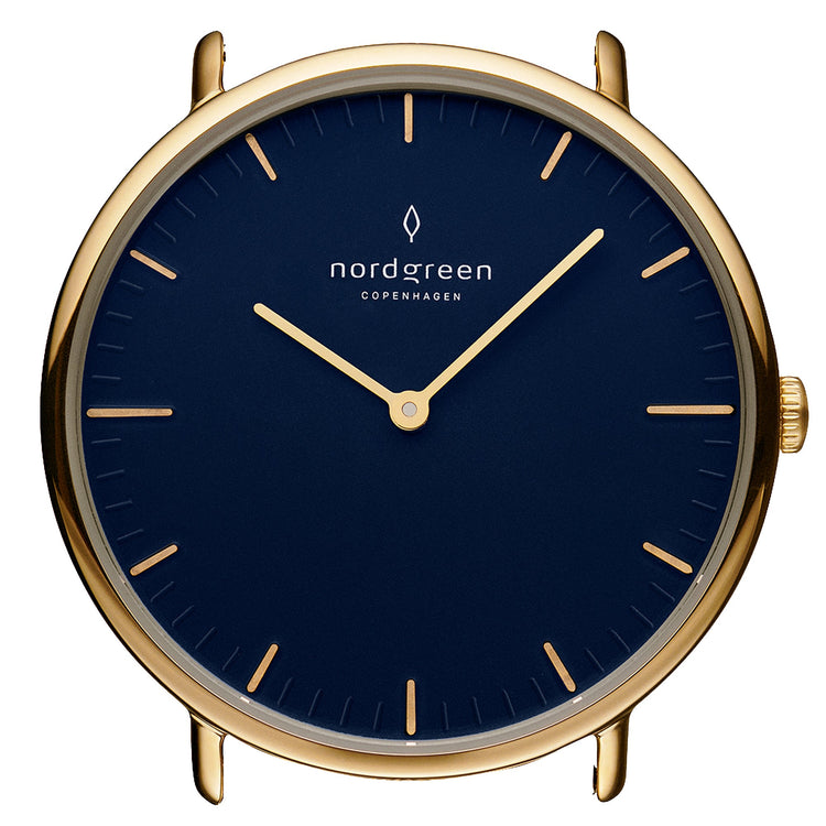 Nordgreen | Native gold navy blue 32mm dial | NR32GOLENANA