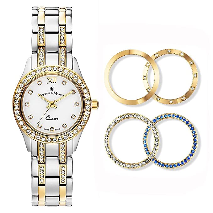 Jacques Du Manoir | Royal two tone with changeable bezels 30mm dial | BAG.04