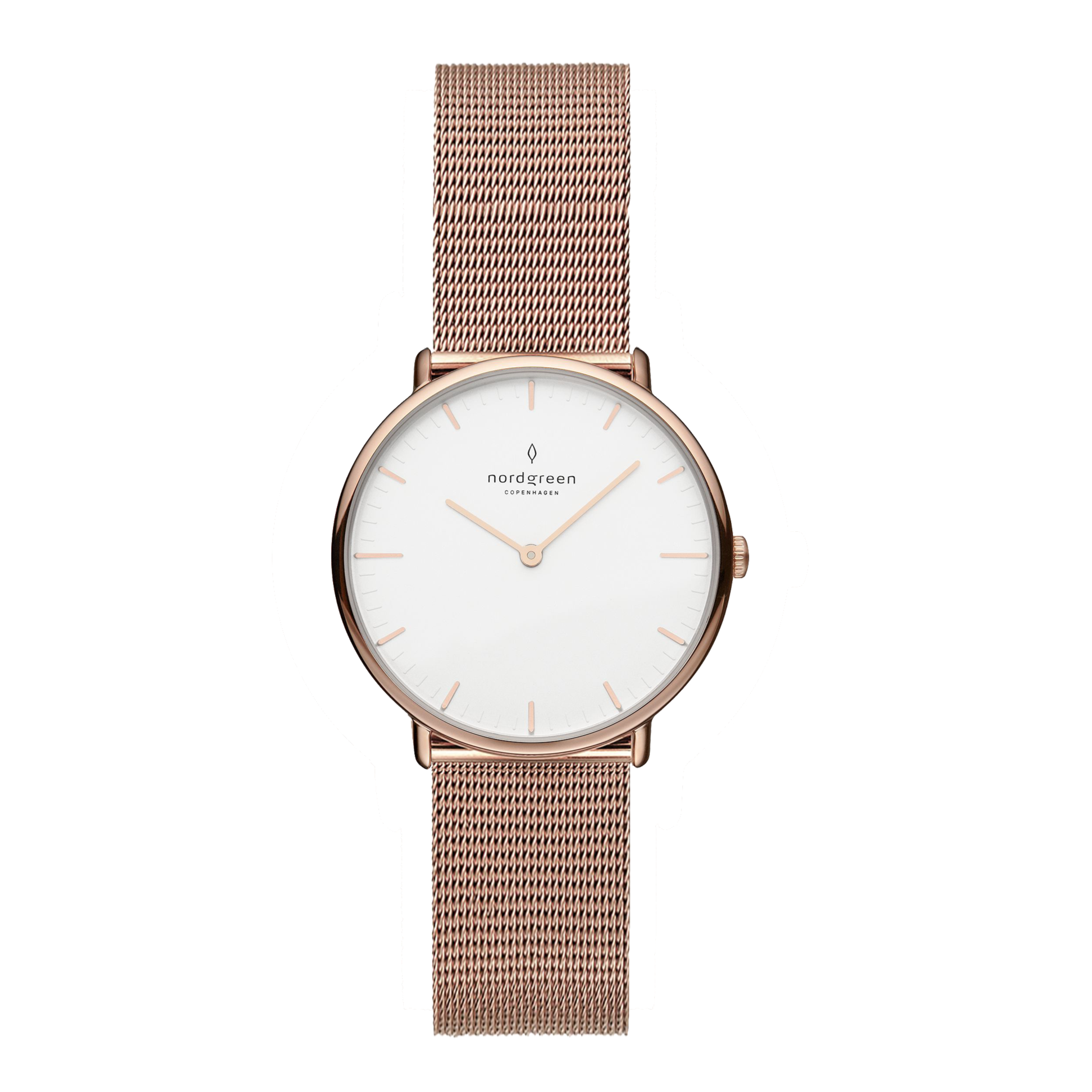 Nordgreen | Native Rose gold 28mm white dial | NR28RGMEROXX – The 