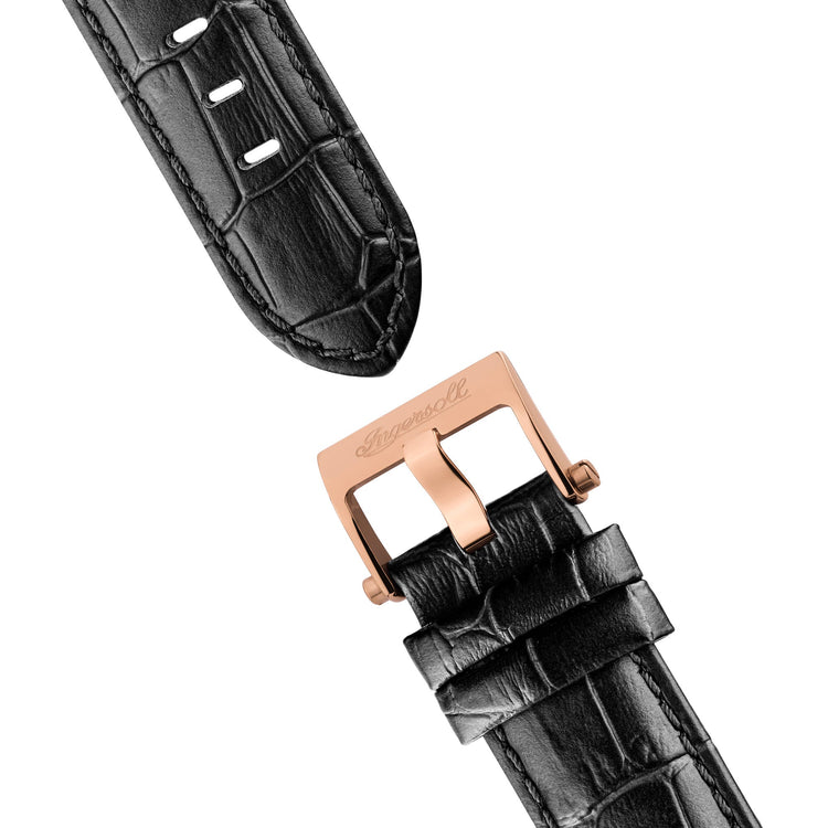 Ingersoll | California automatic rose gold 39mm dial black leather | I14201