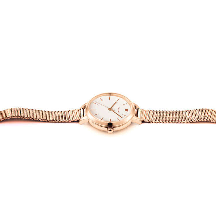 Oui&Me | Petite Amourette Rose Gold Milanese Mesh | ME010151