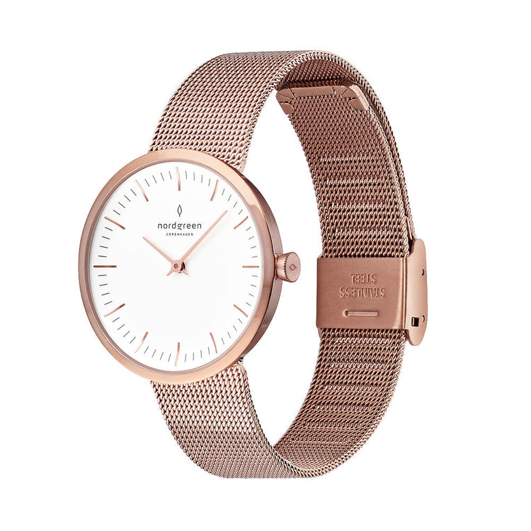 Nordgreen | Infinity rose gold 32mm white dial | IN32RGMEROXX