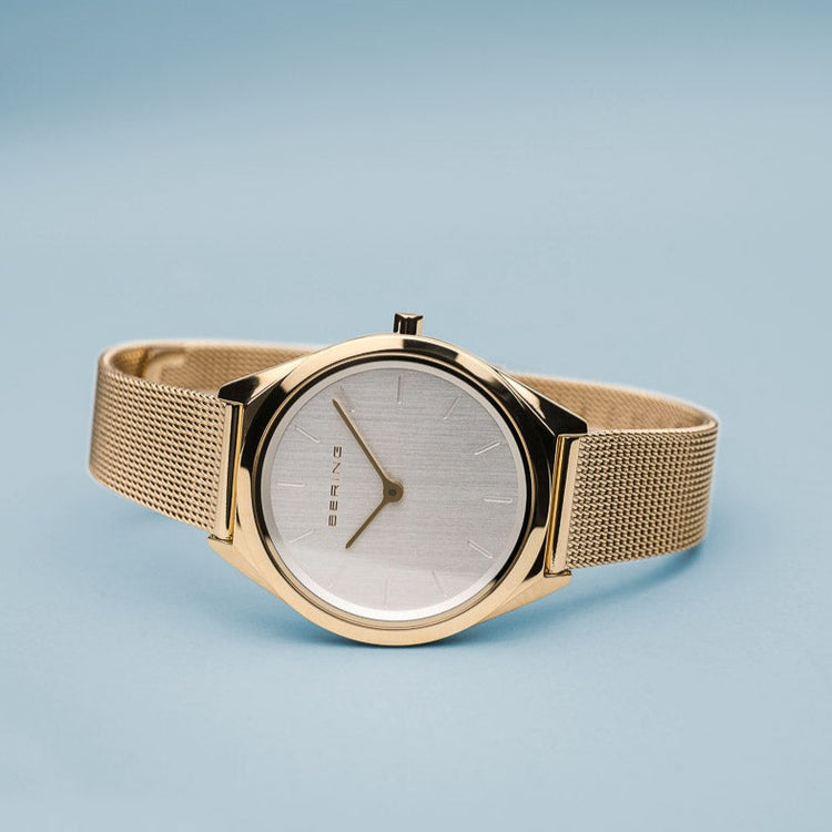 Bering | Ultra slim polished gold 31mm dial | 17031-334