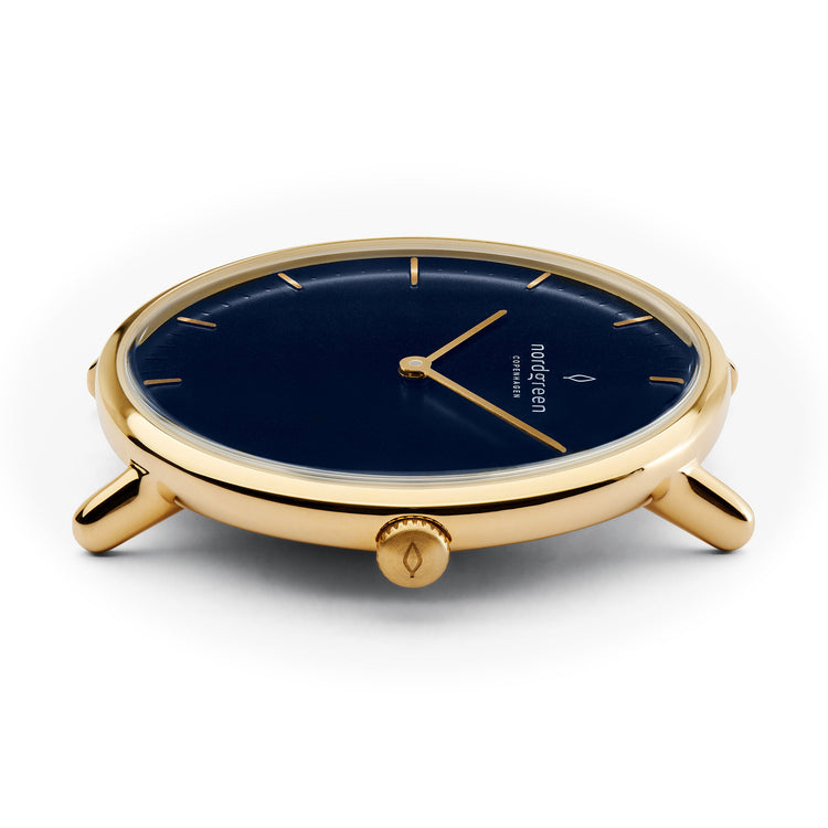 Nordgreen | Native gold navy blue 32mm dial | NR32GOLENANA