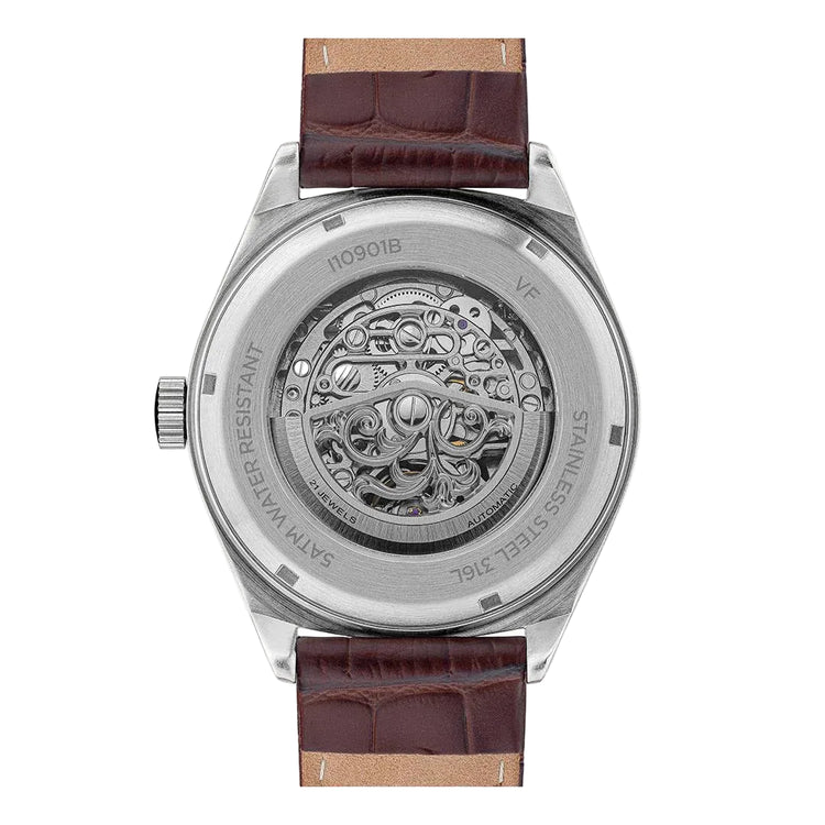 Ingersoll | Shelby automatic silver rose gold leather 44mm dial | I10901