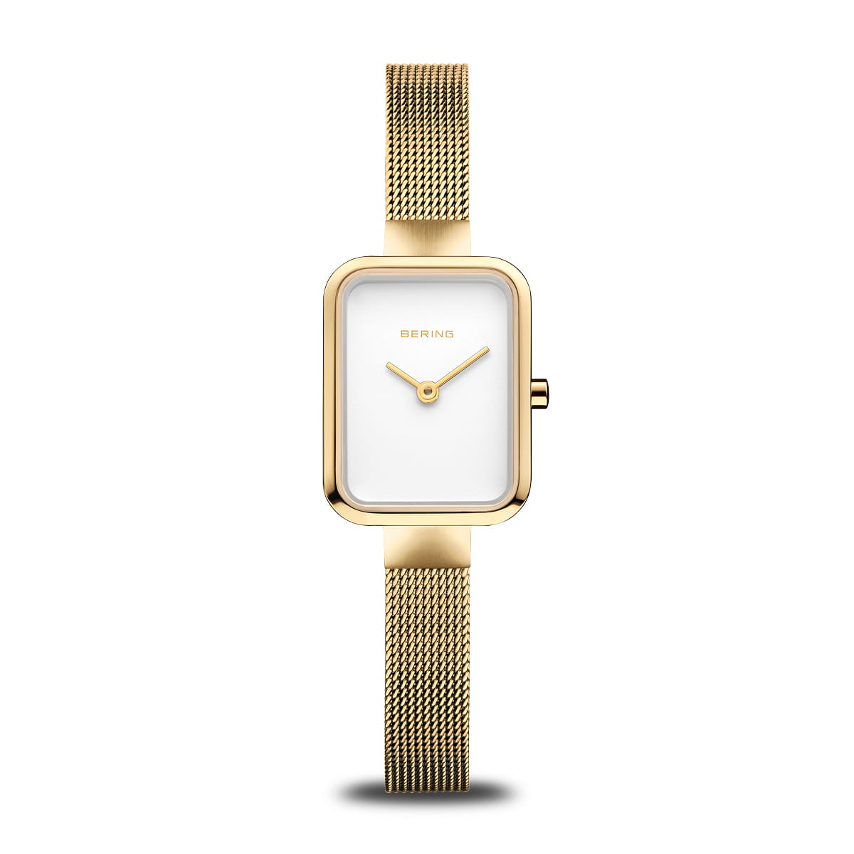 Bering | Classic Silver brushed and polished and gold 20mm silver square dial | 14520-334