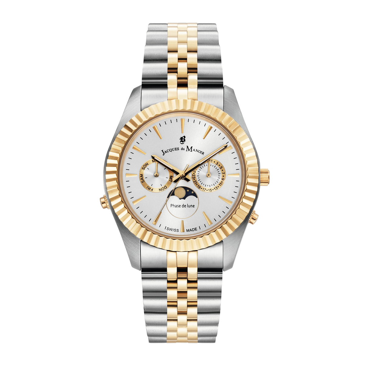 Jacques Du Manoir | Inspiration Moonphase two tone white 40mm dial | JWG01606