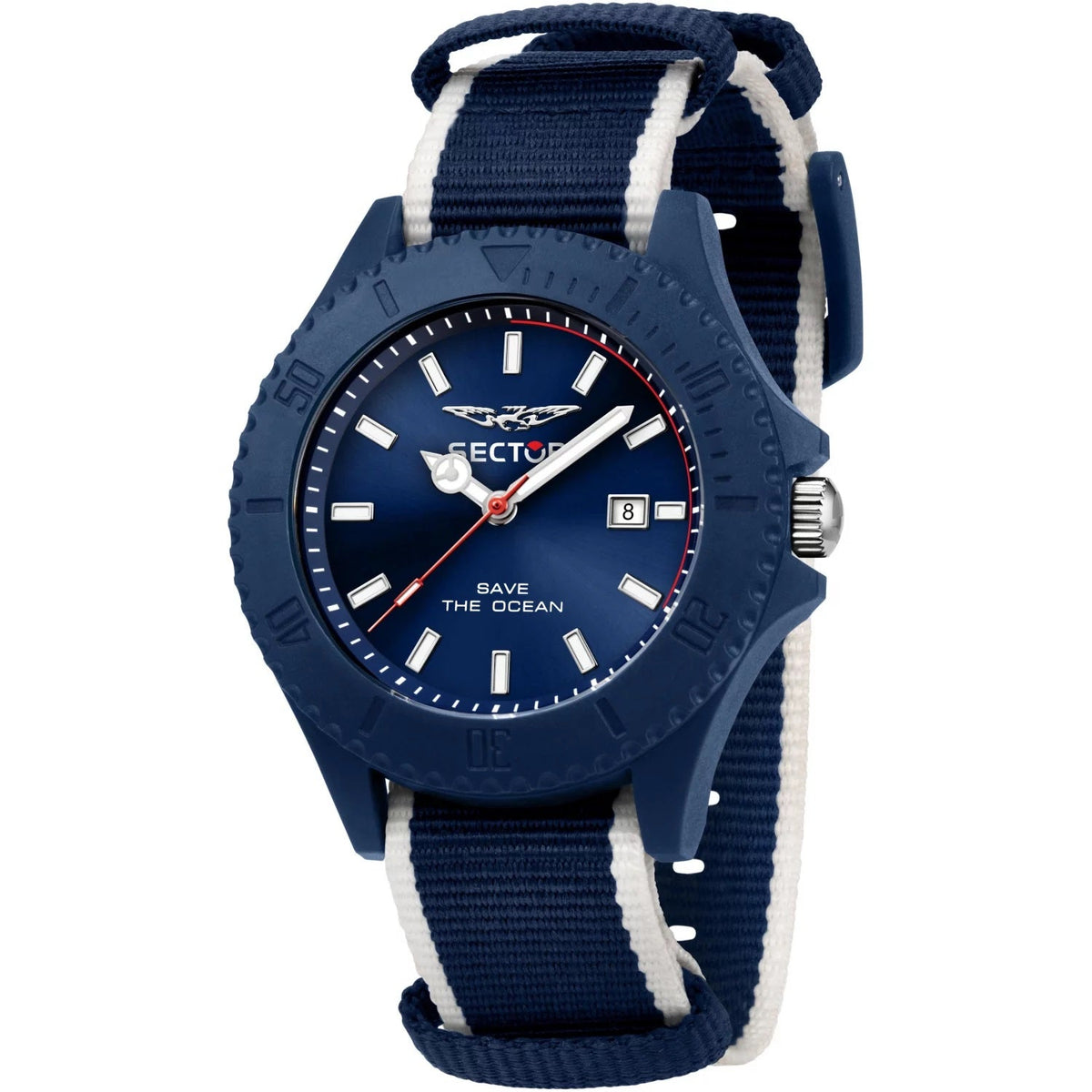 Sector | Save the ocean blue nato fabric | R3251539001