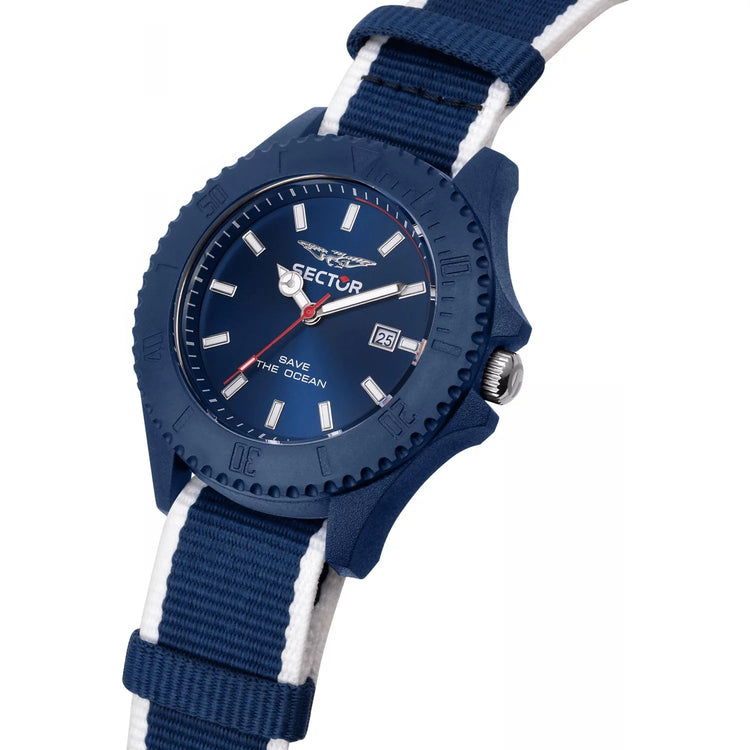 Sector | Save the ocean blue nato fabric | R3251539001