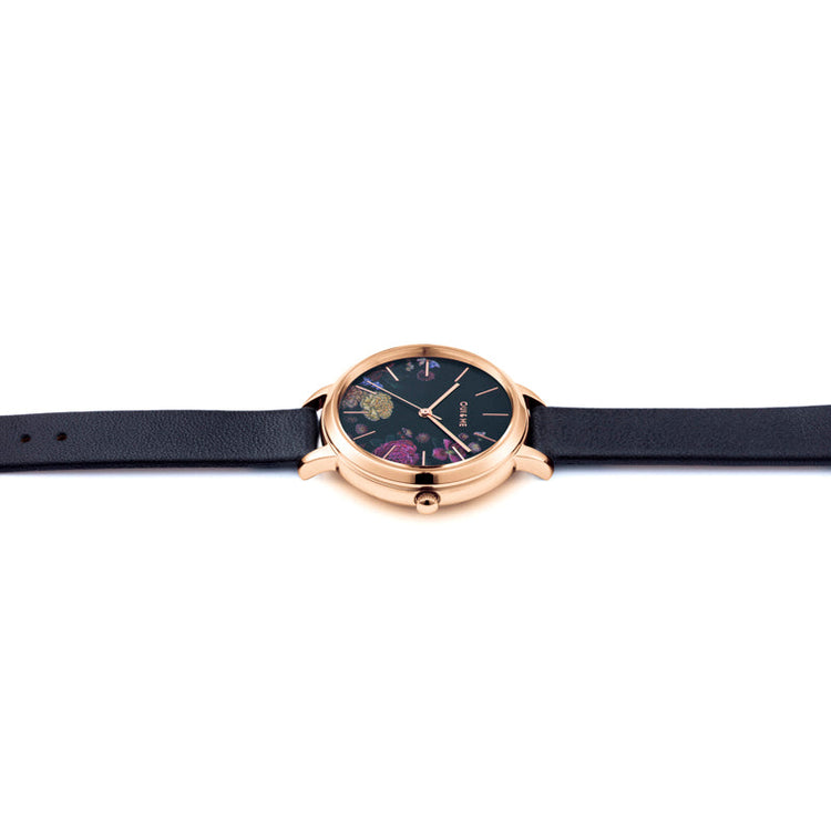 Oui&Me | Fleurette floral black 34mm dial | ME010101