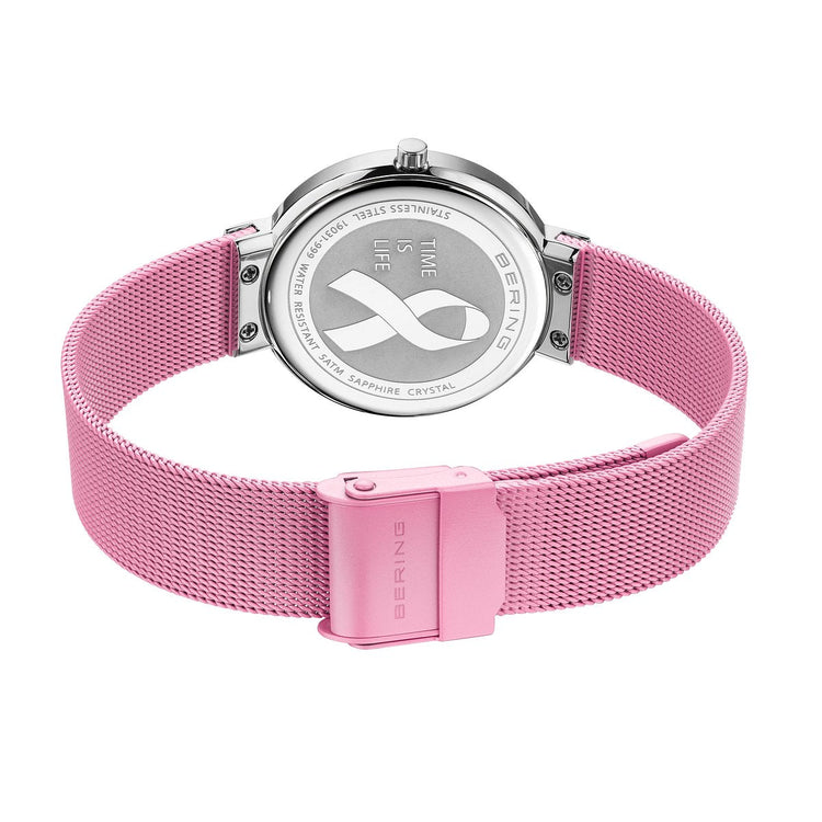 Bering | Aurora Borealis gift set pink 31mm dial milanese with matching bracelet | 19031-999-GWP