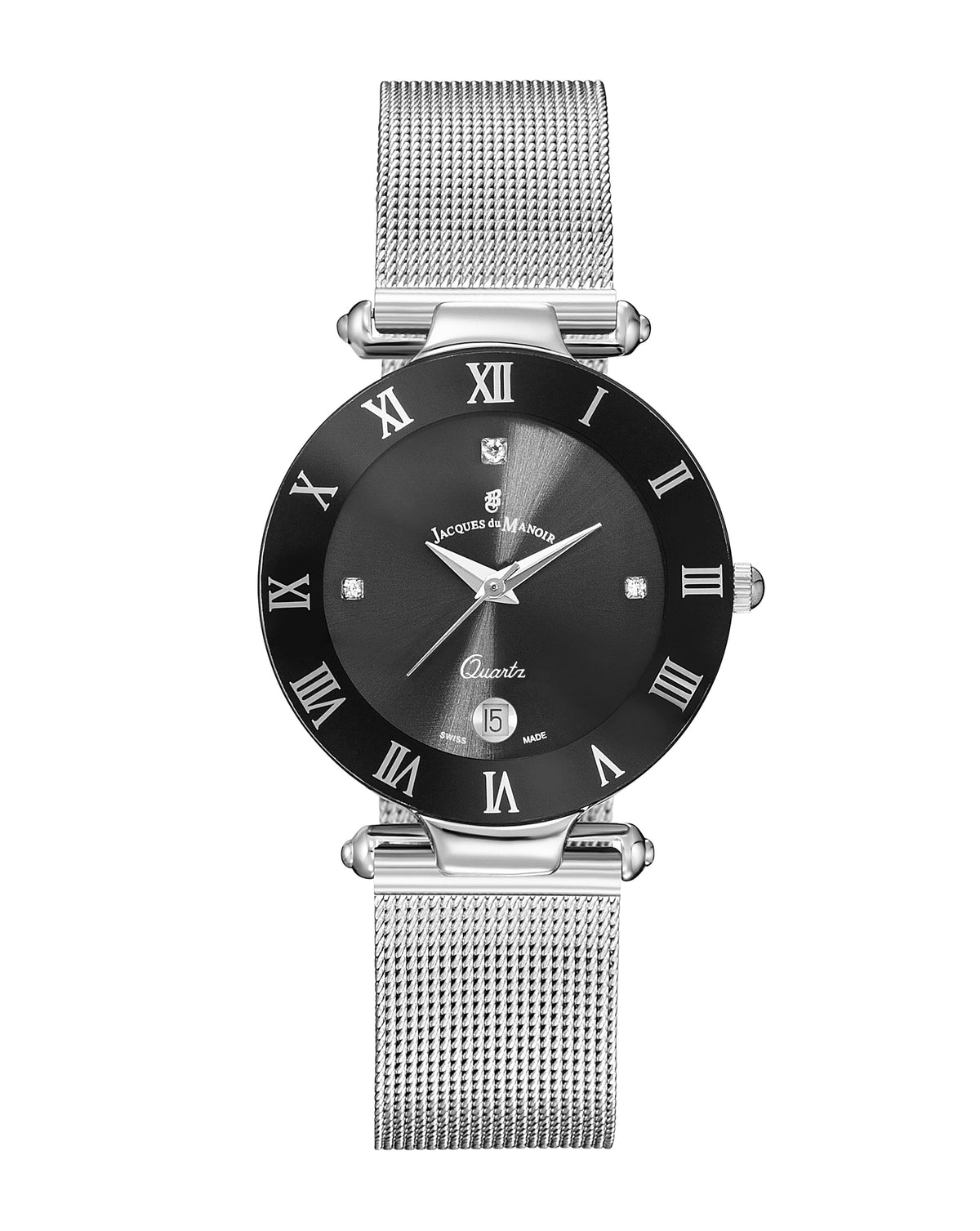 Jacques Du Manoir | Coupole classic silver 33mm dial silver mesh | RCM.45