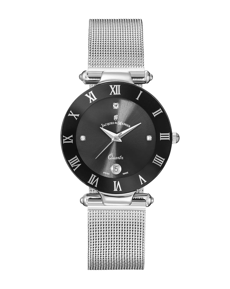 Jacques Du Manoir | Coupole classic silver 33mm dial silver mesh | RCM.45