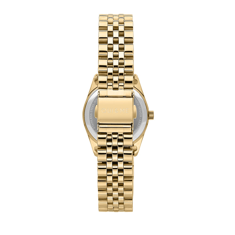 Oui&Me | Coquette gold and diamond effect 30mm dial link | ME030094
