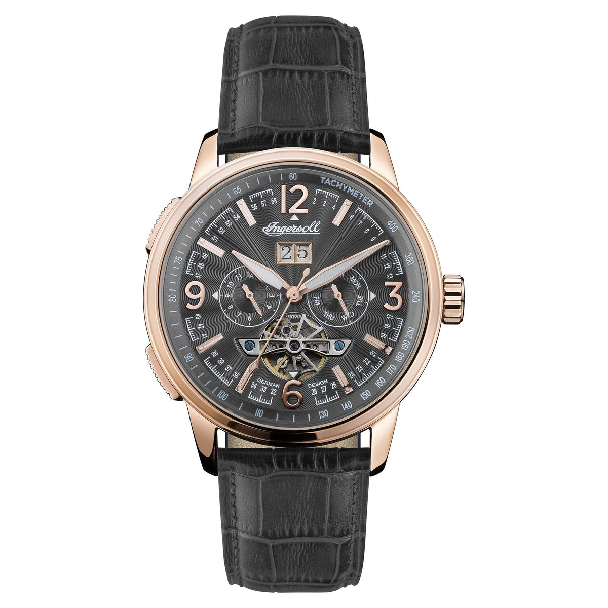 Ingersoll | Regent automatic black leather 47mm dial | I00302