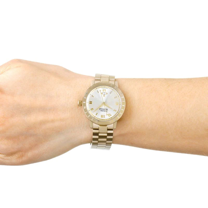 Vivienne Westwood Bloomsbury gold link 34mm dial VV152GDGD The Watch Hub Australia