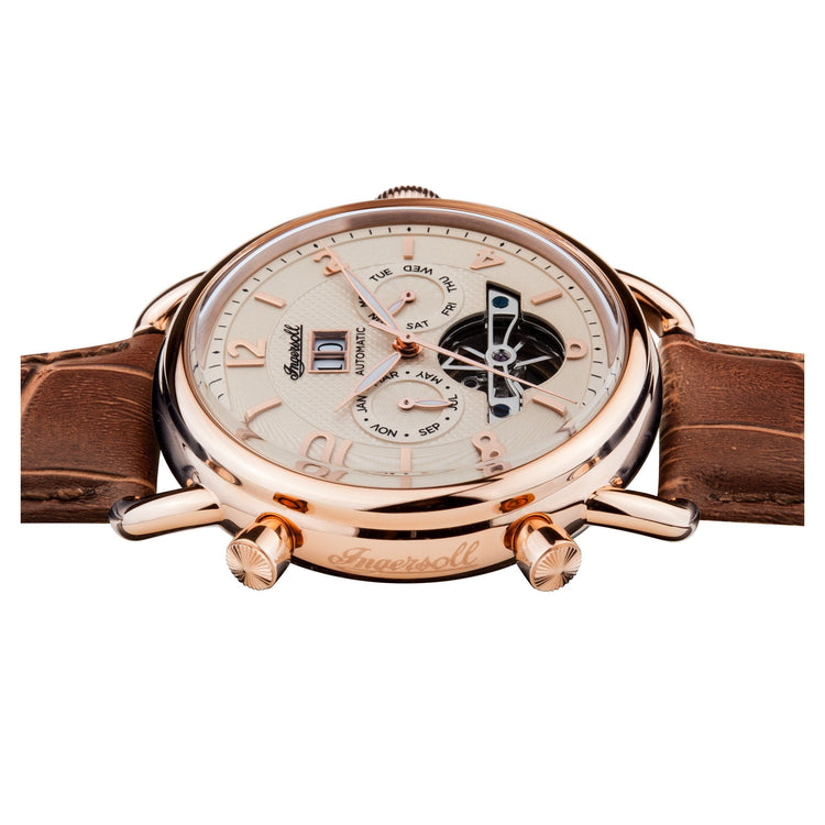 Ingersoll | New England automatic brown leather 44mm dial | I00901