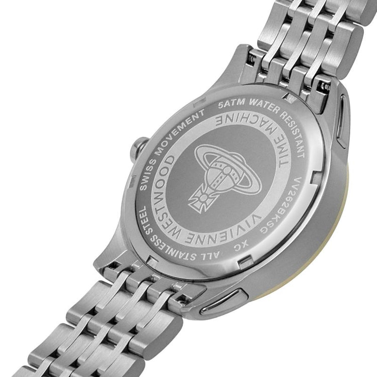 Vivienne Westwood | East End black 41mm dial silver and gold | VV262BKSG