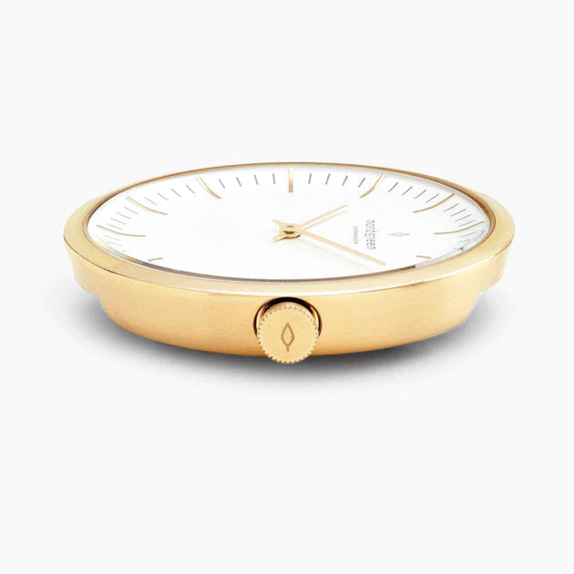 Nordgreen | Infinity gold 32mm white dial brown leather | IN32RGLEBRXX
