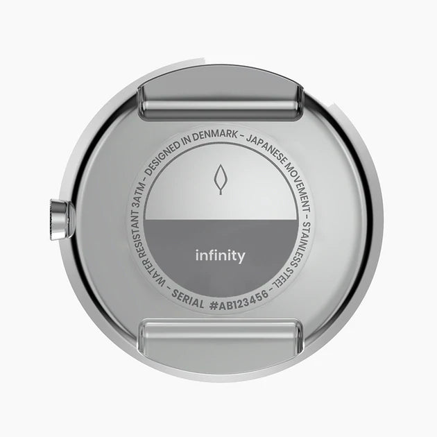 Nordgreen | Infinity silver 32mm white dial link | IN32SI5LSIXX