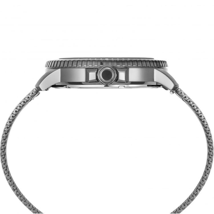 JDM Military | Tango silver grey 44mm dial gun metail mesh | JDM-WG008-06