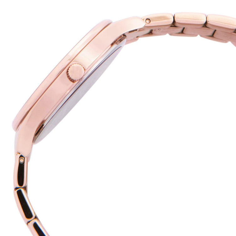Oui&Me | Petite Bichette rose gold 32mm dial link bracelet | ME010156