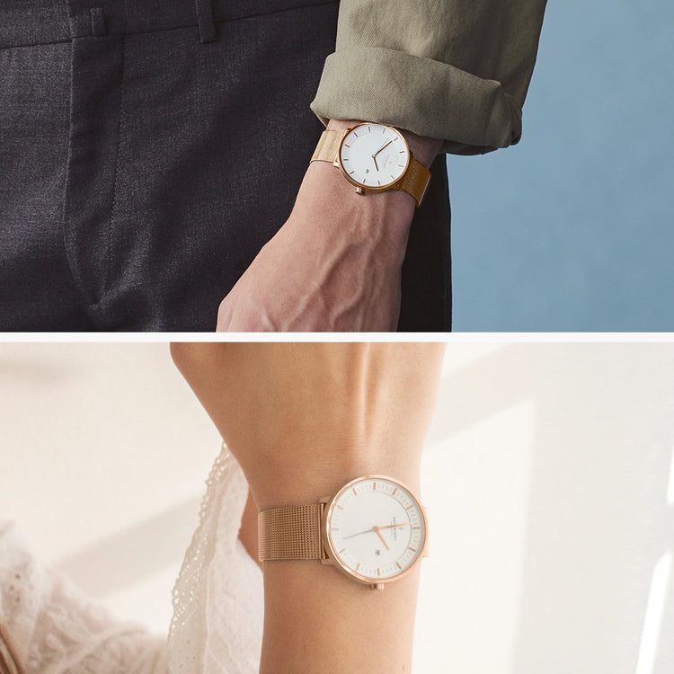 Nordgreen | Philosopher Rose Gold Mesh 32mm dial | PH36RGMEROXX