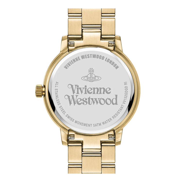 Vivienne Westwood | Bloomsbury gold link 34mm dial | VV152GDGD