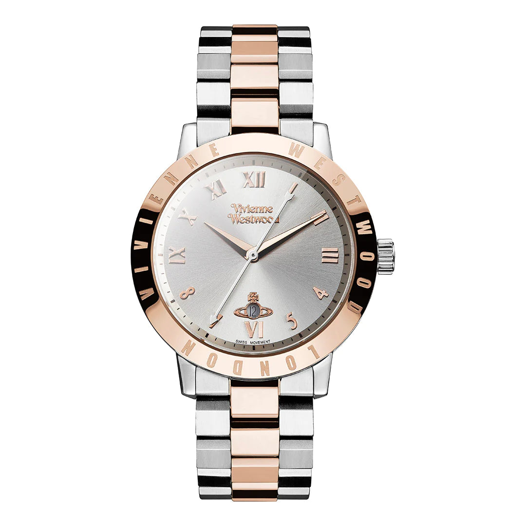 Vivienne Westwood | Bloomsbury two tone rose gold 34mm dial | VV152RSSL