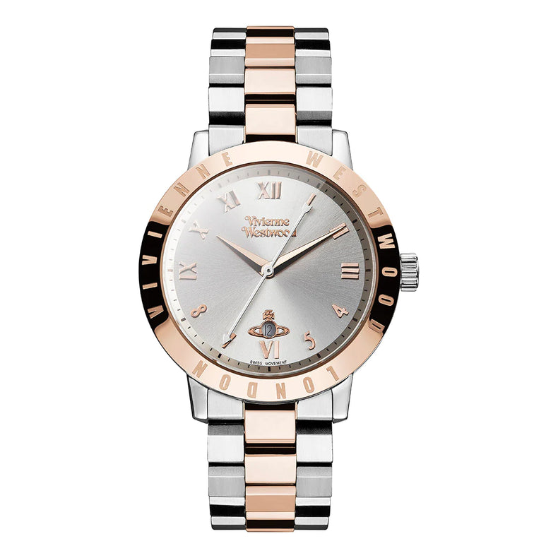 Vivienne Westwood | Bloomsbury two tone rose gold 34mm dial | VV152RSSL