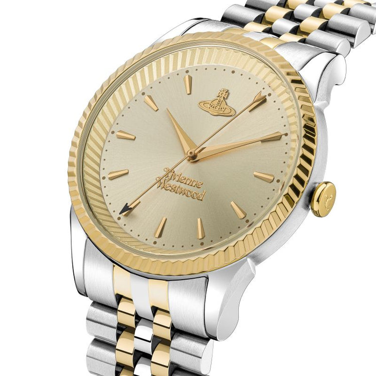 Vivienne Westwood | Seymour gold two tone 38mm dial | VV240CPSG